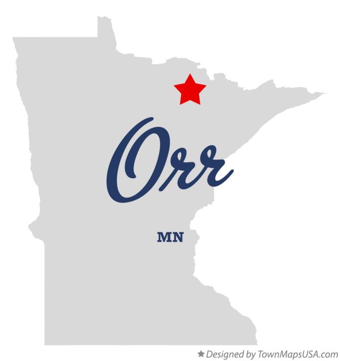 Map of Orr Minnesota MN