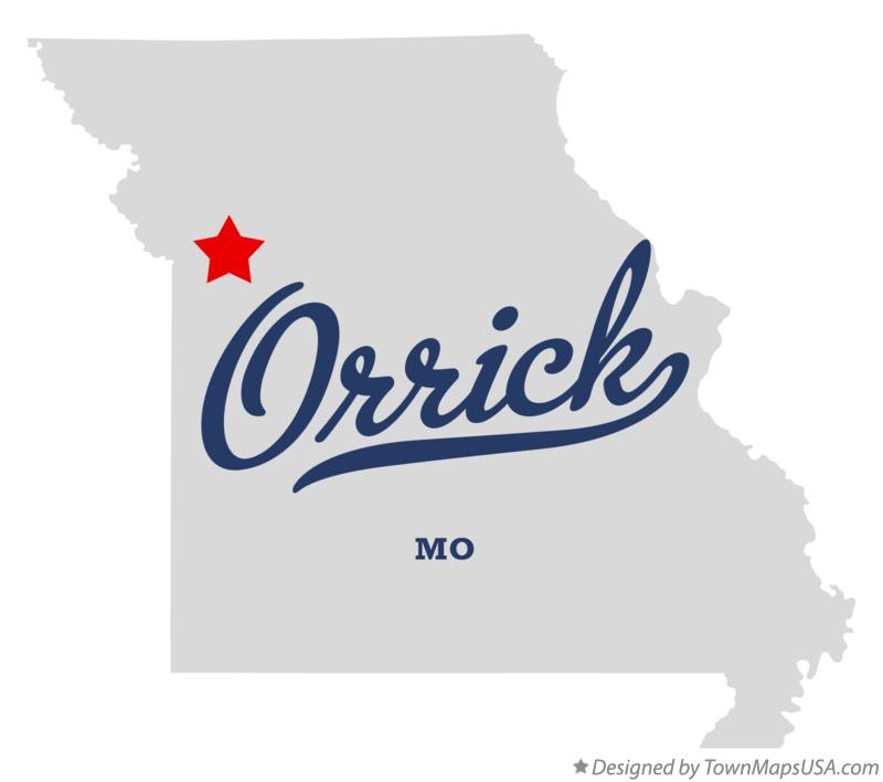 Map of Orrick Missouri MO