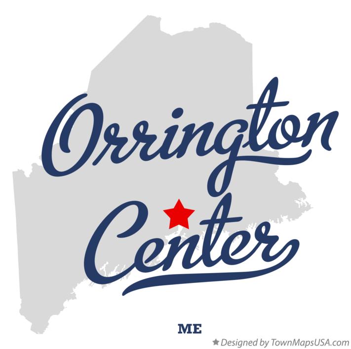 Map of Orrington Center Maine ME