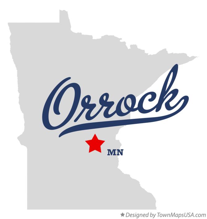 Map of Orrock Minnesota MN