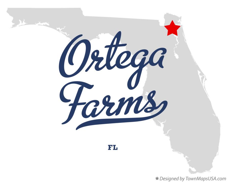 Map of Ortega Farms Florida FL