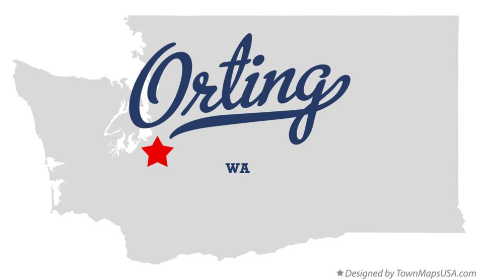 Map of Orting Washington WA