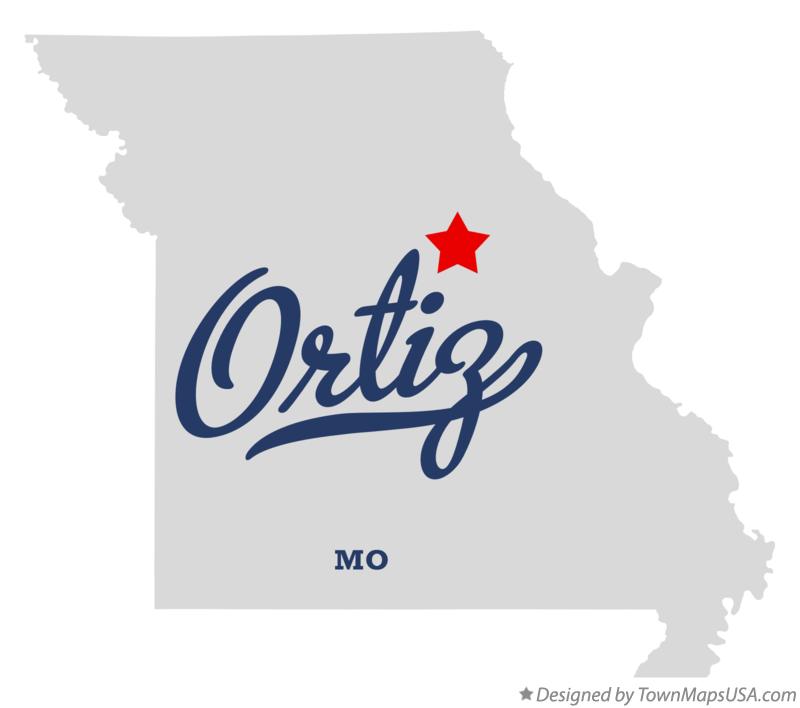 Map of Ortiz Missouri MO