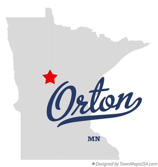 Map of Orton Minnesota MN