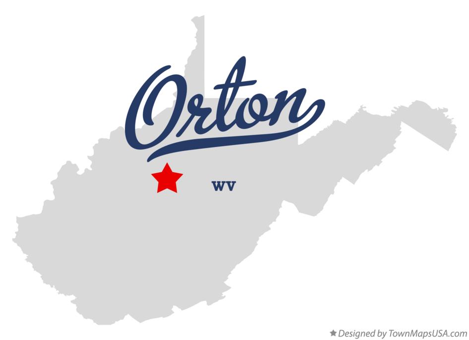 Map of Orton West Virginia WV
