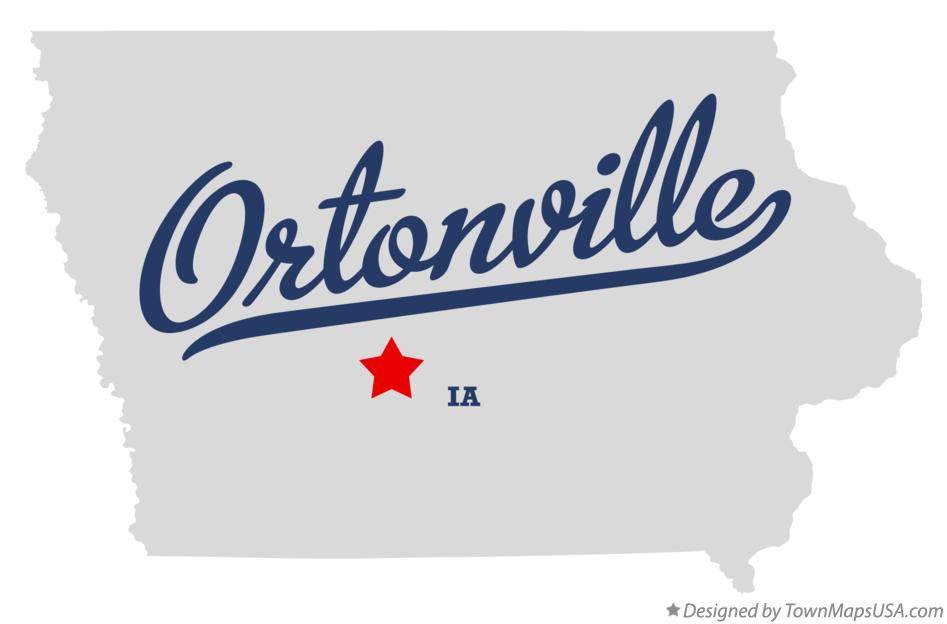 Map of Ortonville Iowa IA