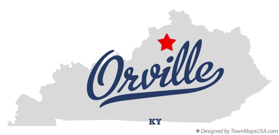 Map of Orville Kentucky KY