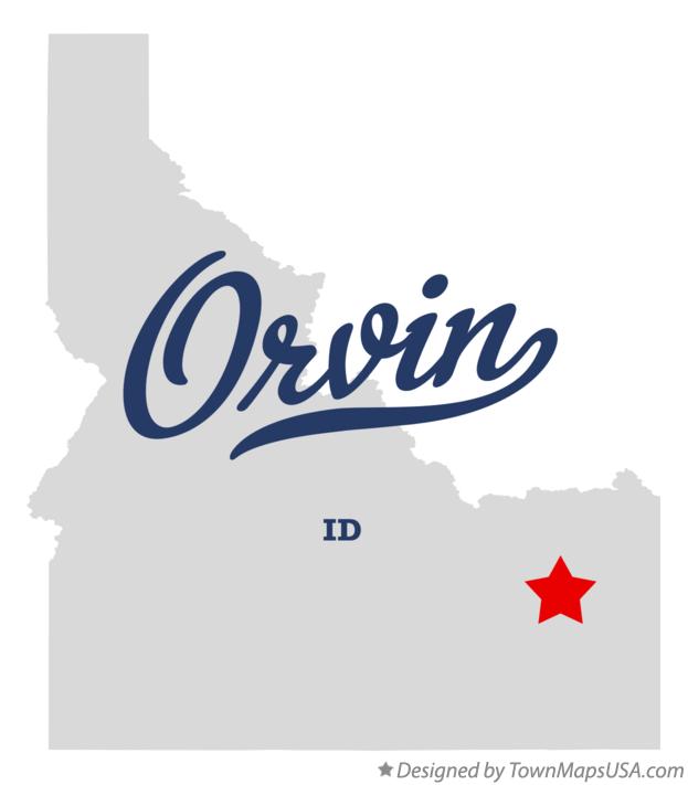 Map of Orvin Idaho ID
