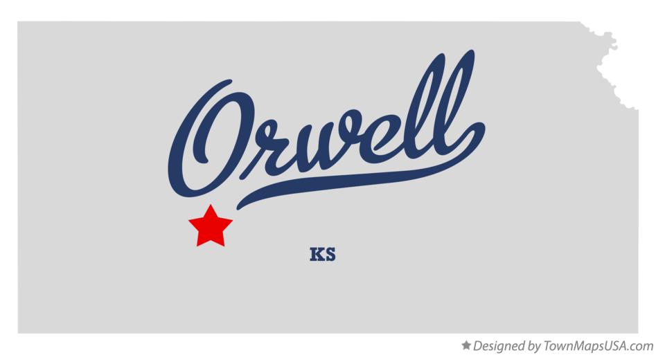 Map of Orwell Kansas KS