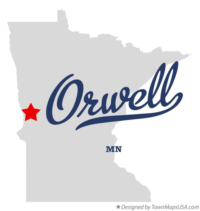 Map of Orwell Minnesota MN