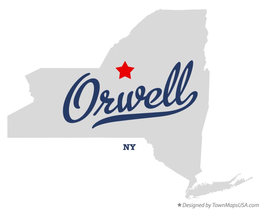 Map of Orwell New York NY