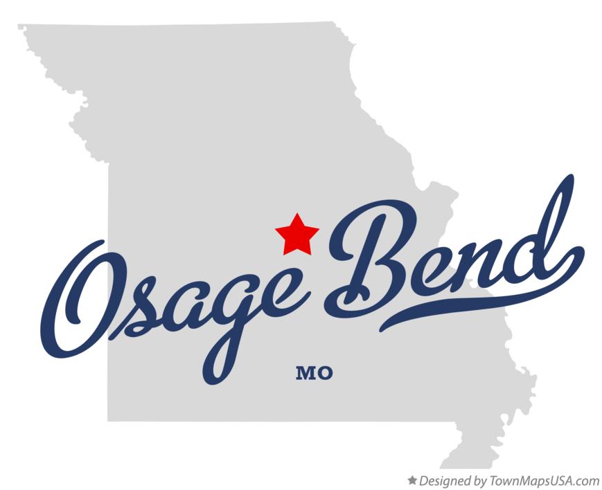 Map of Osage Bend Missouri MO