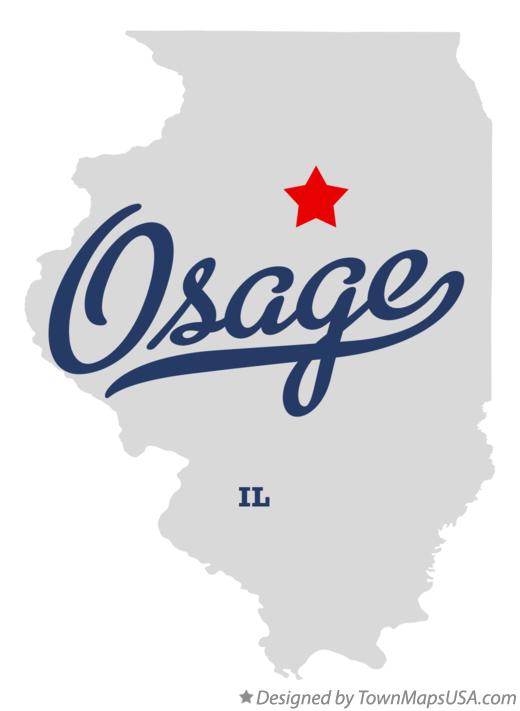 Map of Osage Illinois IL