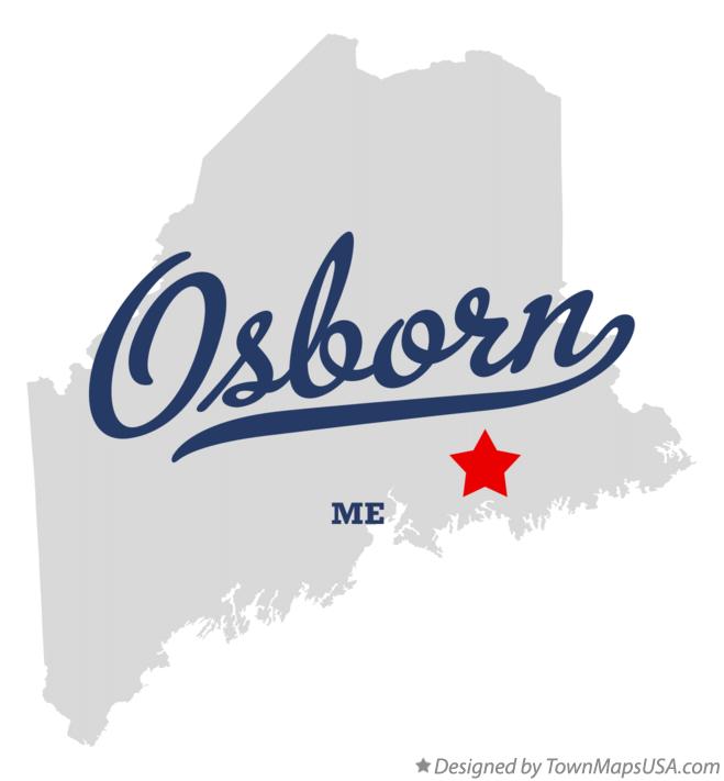 Map of Osborn Maine ME