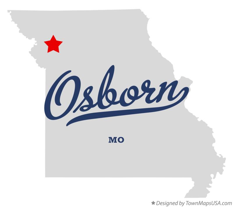 Map of Osborn Missouri MO