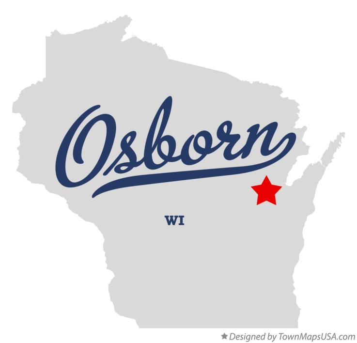 Map of Osborn Wisconsin WI