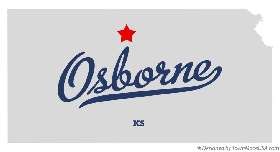 Map of Osborne Kansas KS