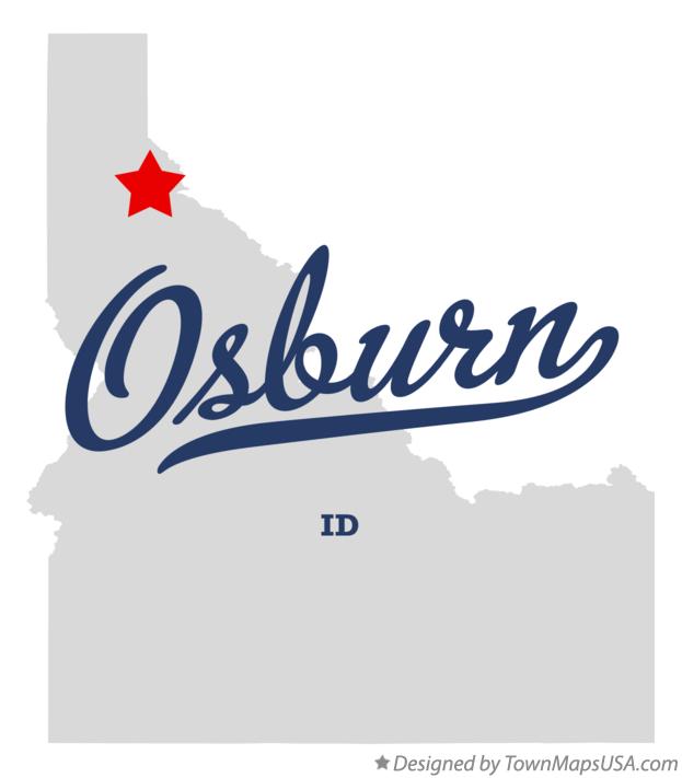 Map of Osburn Idaho ID