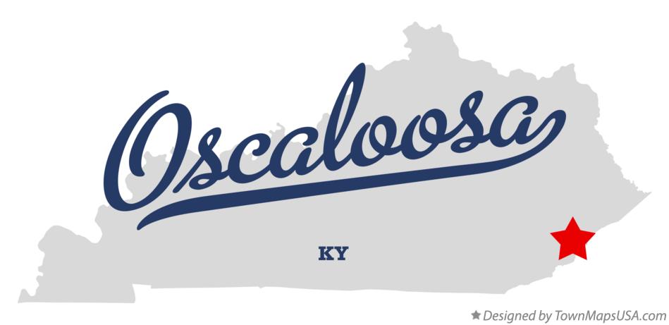 Map of Oscaloosa Kentucky KY