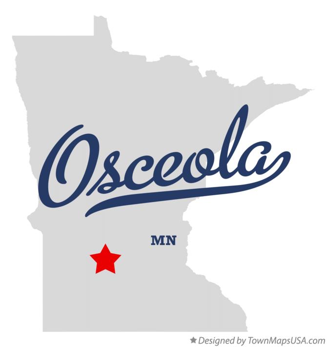 Map of Osceola Minnesota MN
