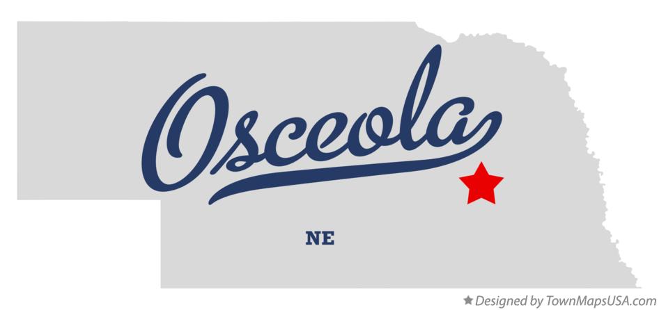 Map of Osceola Nebraska NE