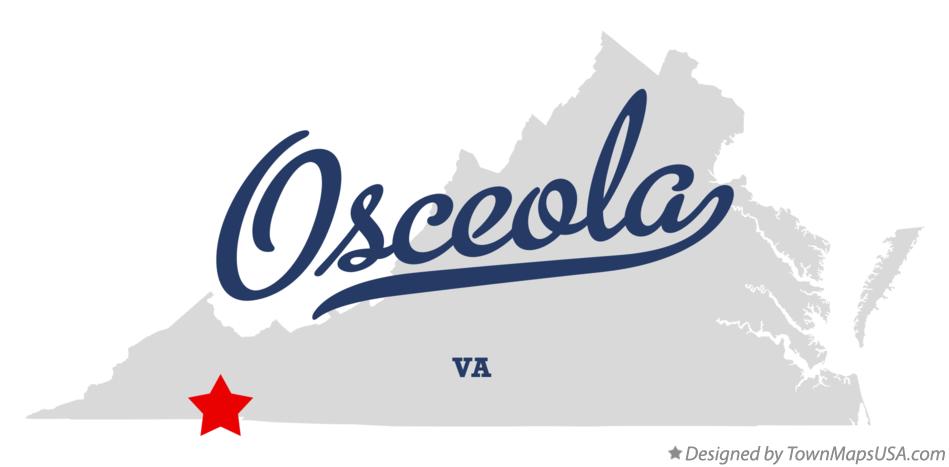 Map of Osceola Virginia VA