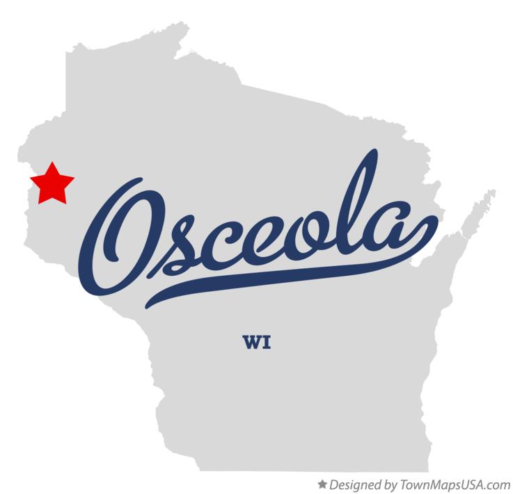Map of Osceola Wisconsin WI