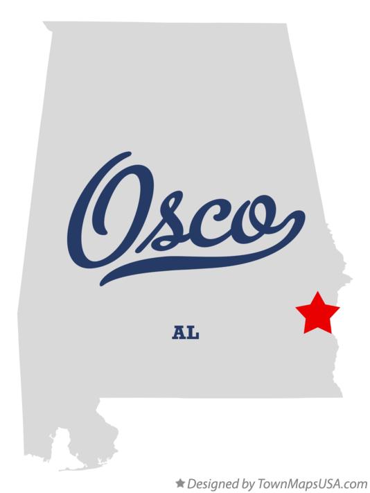 Map of Osco Alabama AL