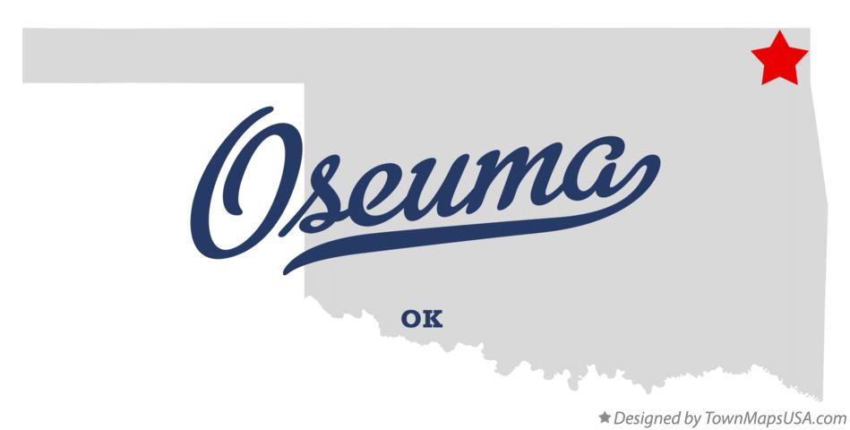 Map of Oseuma Oklahoma OK