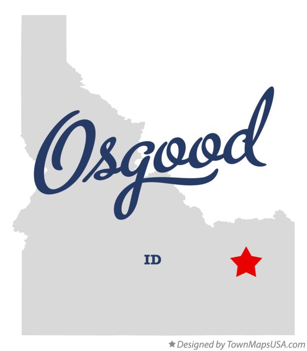 Map of Osgood Idaho ID