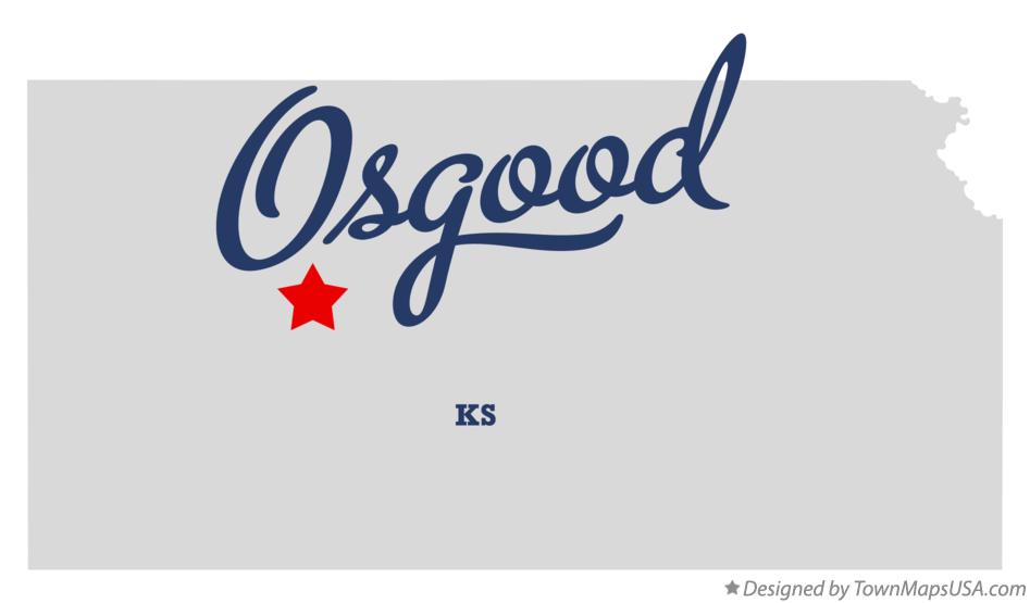 Map of Osgood Kansas KS