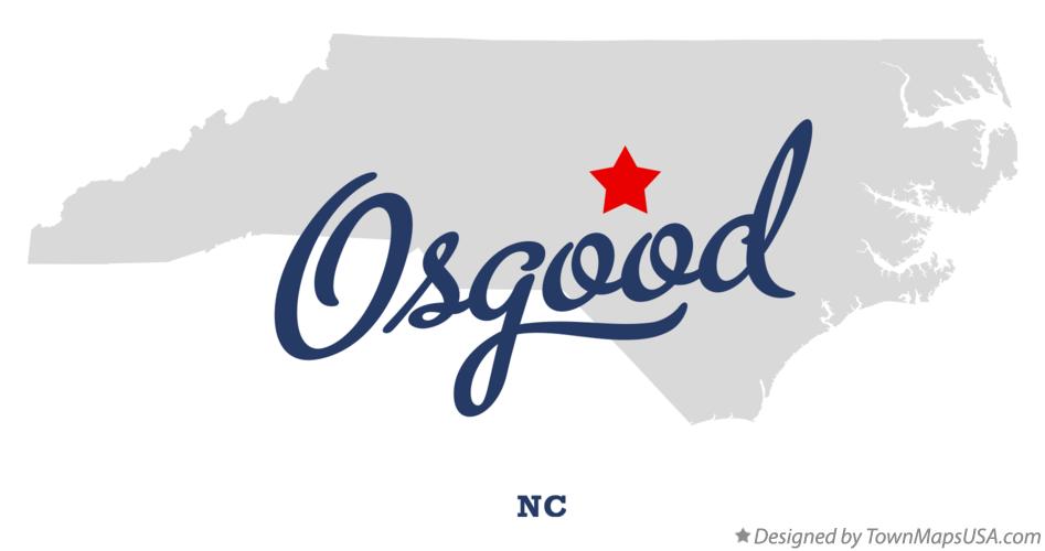 Map of Osgood North Carolina NC
