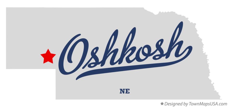 Map of Oshkosh Nebraska NE