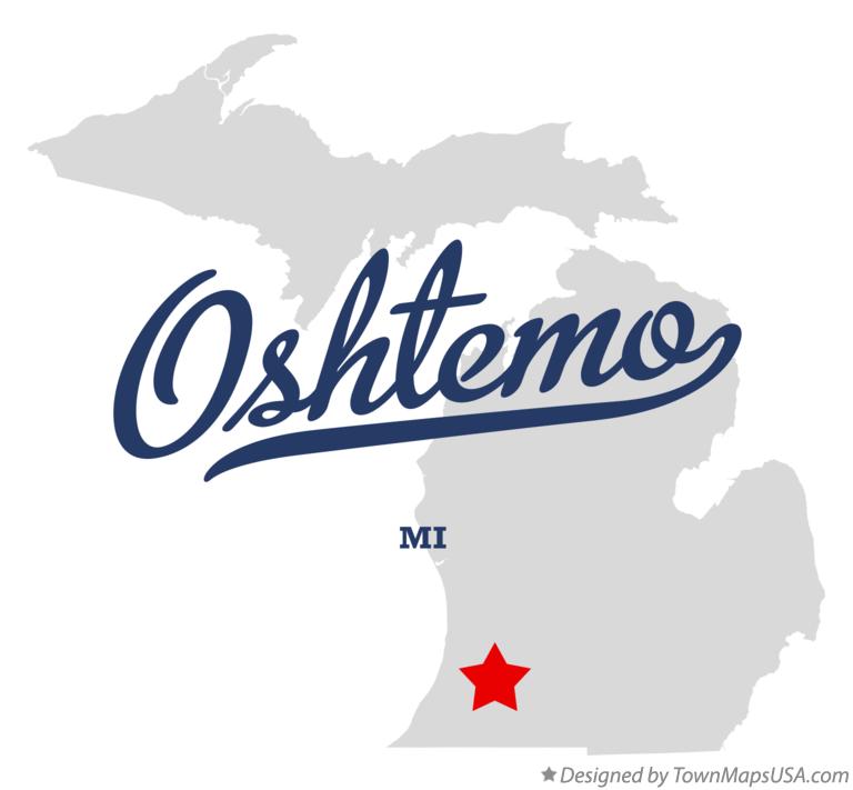 Map of Oshtemo Michigan MI