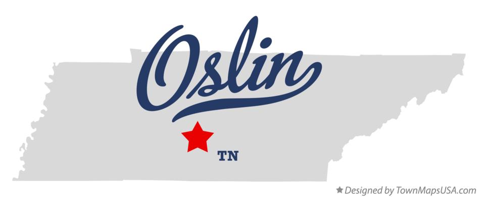 Map of Oslin Tennessee TN