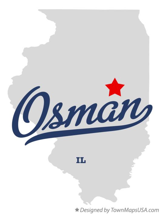 Map of Osman Illinois IL
