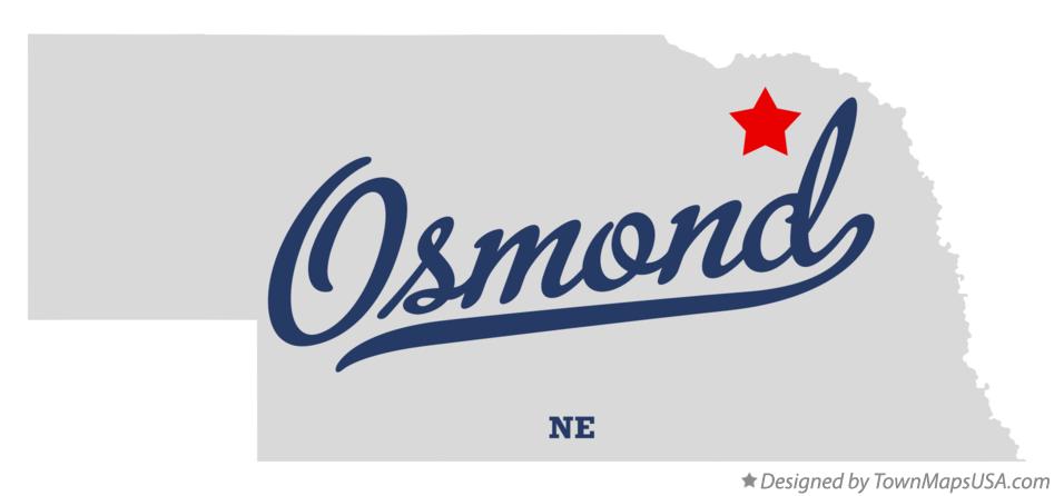 Map of Osmond Nebraska NE