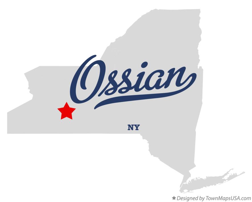 Map of Ossian New York NY