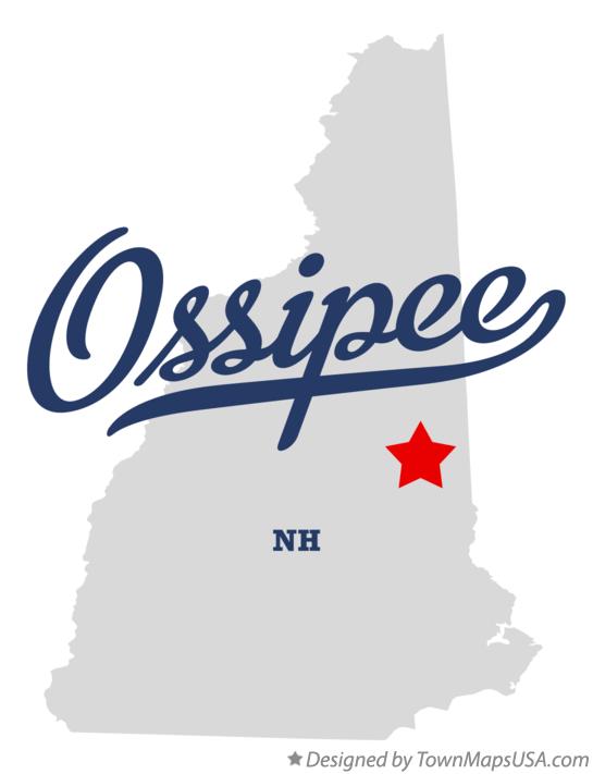 Map of Ossipee New Hampshire NH