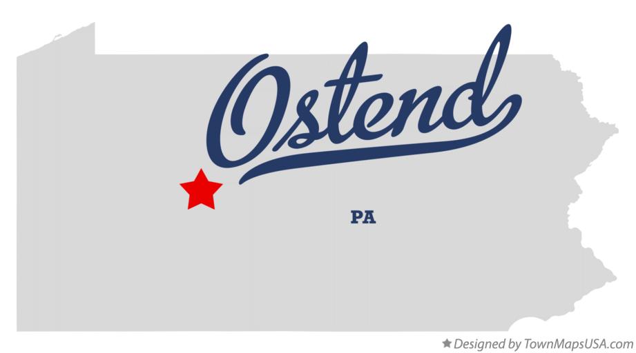 Map of Ostend Pennsylvania PA