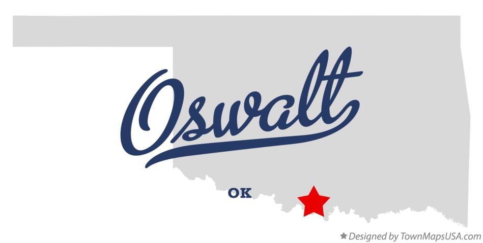 Map of Oswalt Oklahoma OK