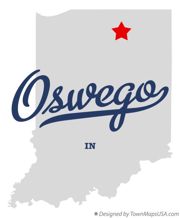 Map of Oswego Indiana IN