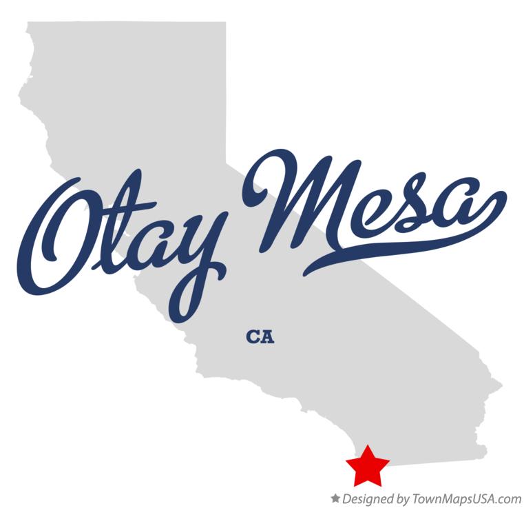 Map of Otay Mesa California CA