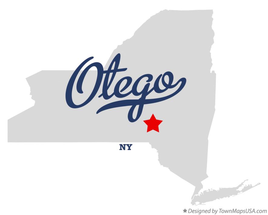 Map of Otego New York NY