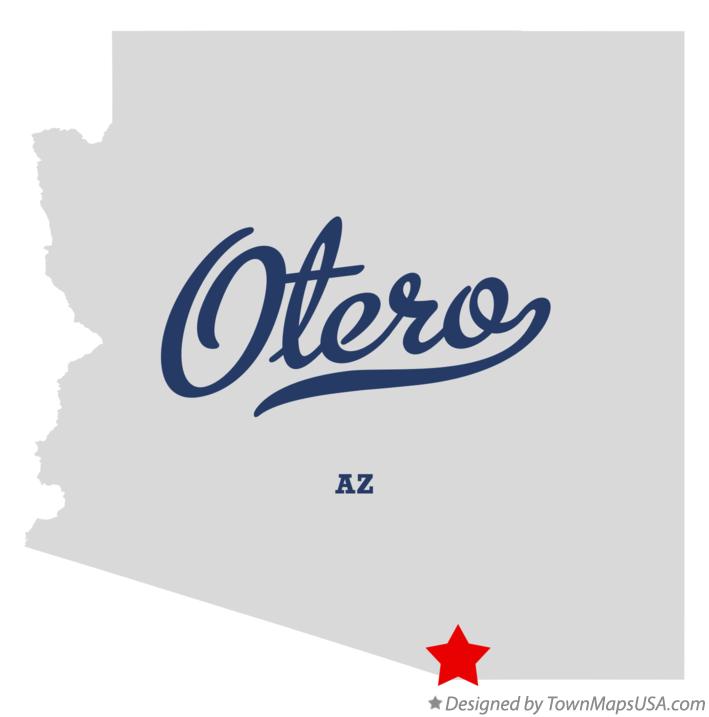 Map of Otero Arizona AZ