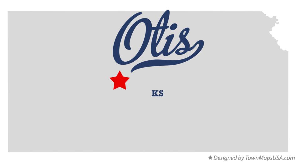 Map of Otis Kansas KS