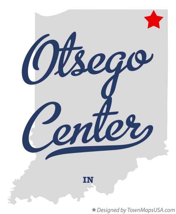 Map of Otsego Center Indiana IN