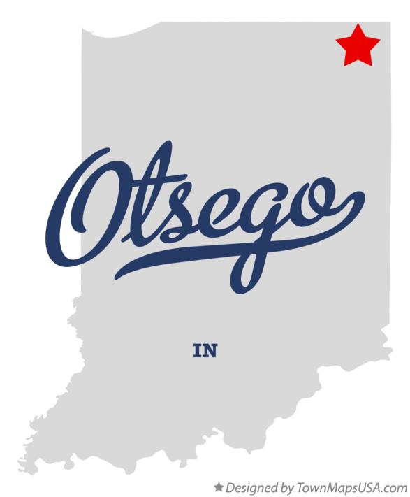 Map of Otsego Indiana IN