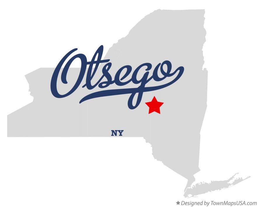 Map of Otsego New York NY
