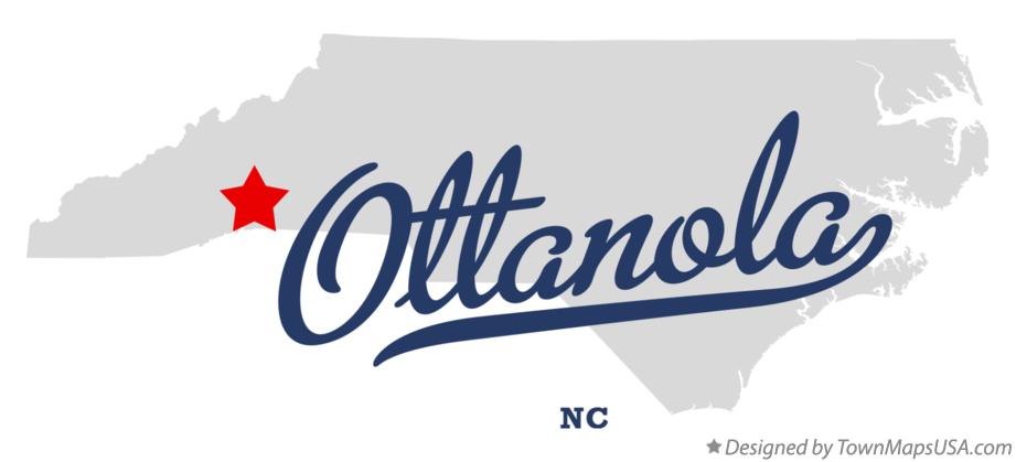 Map of Ottanola North Carolina NC